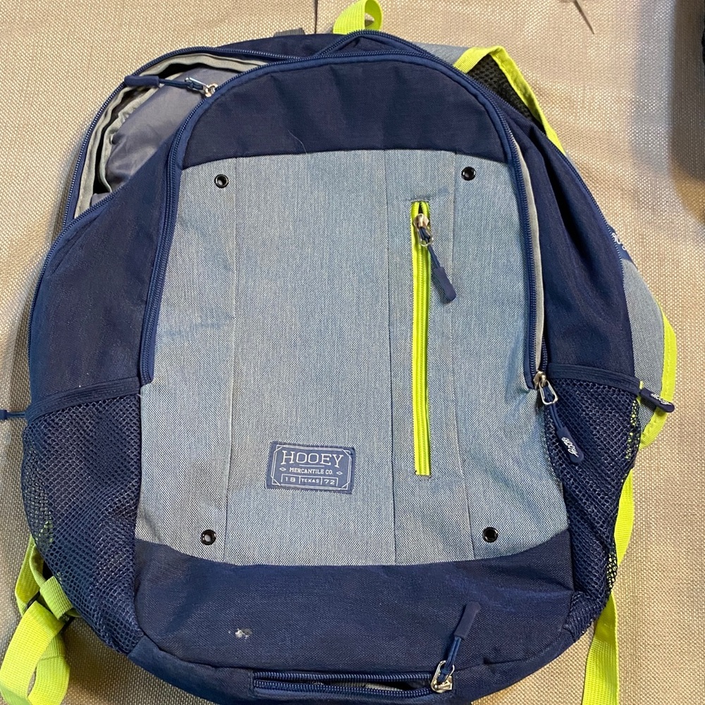Hooey Navy and Lime Backpack